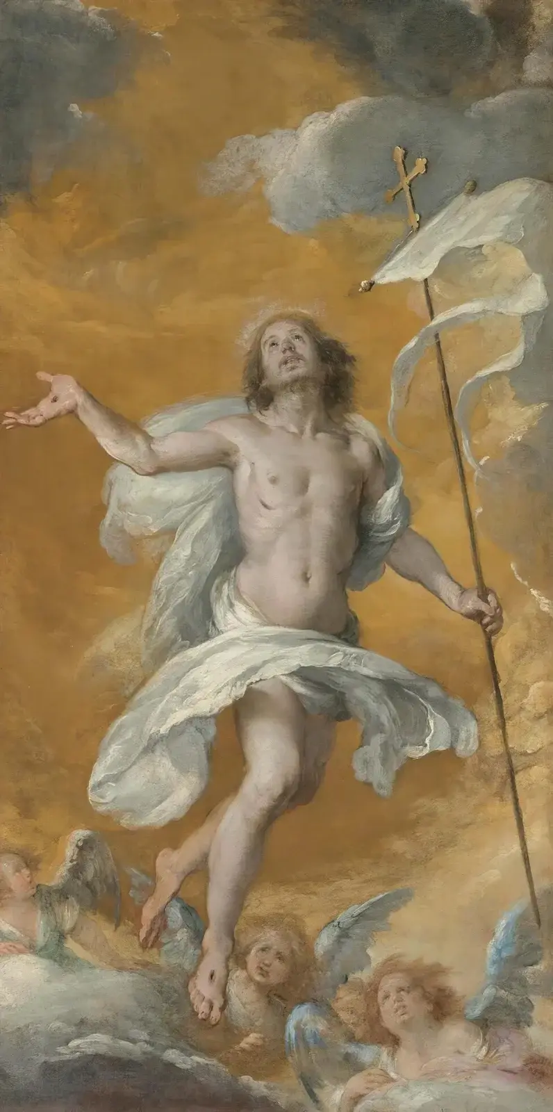 Zmrtvýchvstalý Kristus, Bernardo Strozzi