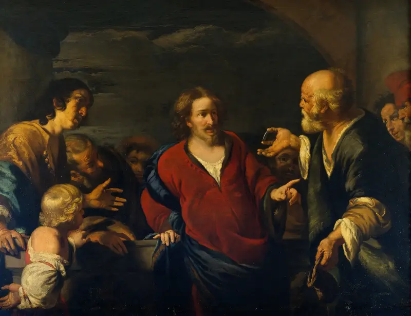 The Tribute Money av Bernardo Strozzi