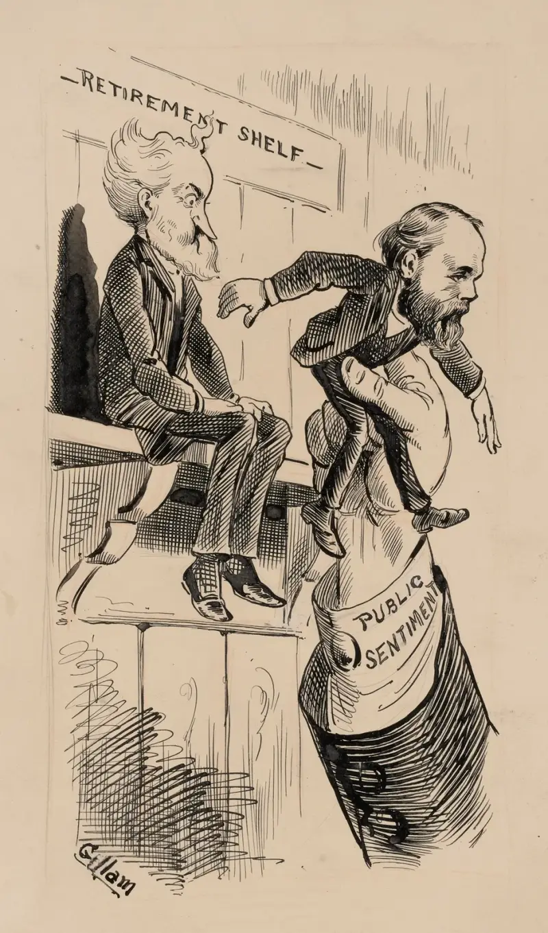 Endlich ich auch. Ein gutes Ergebnis des Senatskampfes. von Bernhard Gillam