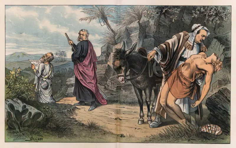 Den barmhärtige samariten av Bernhard Gillam