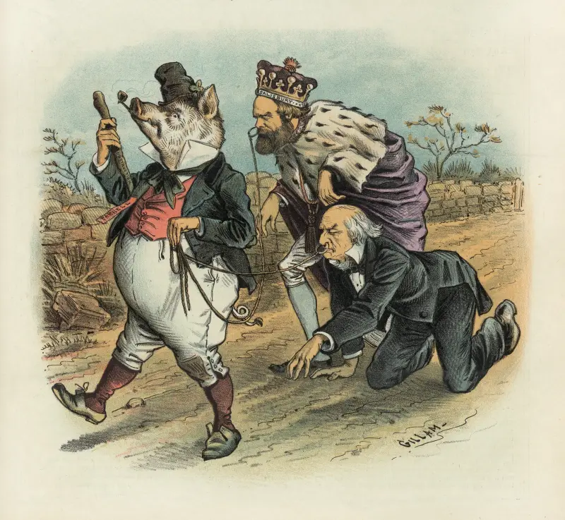 The pig has the pull av Bernhard Gillam
