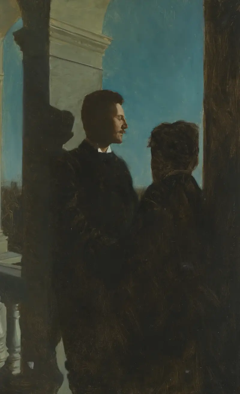 Porträtt av Bernhard och Emil Österman av Bernhard Österman