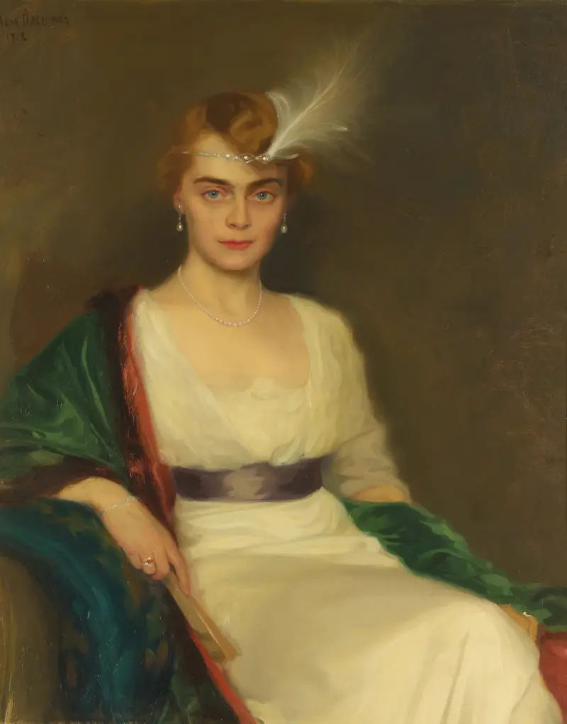 Porträtt av Hilda Österman, 1912 av Bernhard Österman
