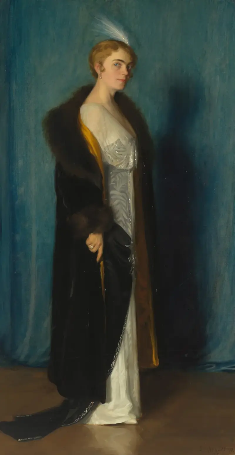 Porträtt av Hilda Österman av Bernhard Österman