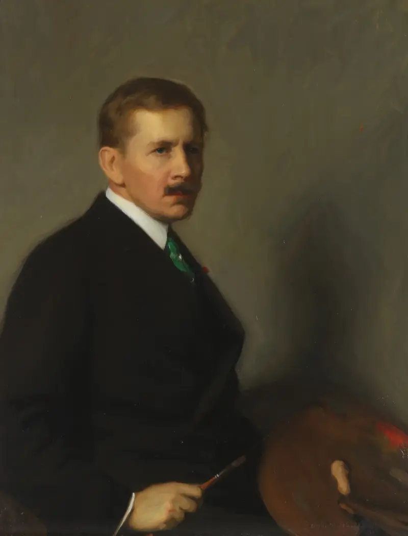 Selbstporträt, 1919 von Bernhard Österman