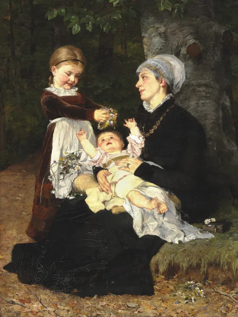 Besuch einer Amme von Bertha Wegmann
