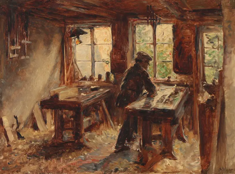 Fra snedkerens værksted av Bertha Wegmann