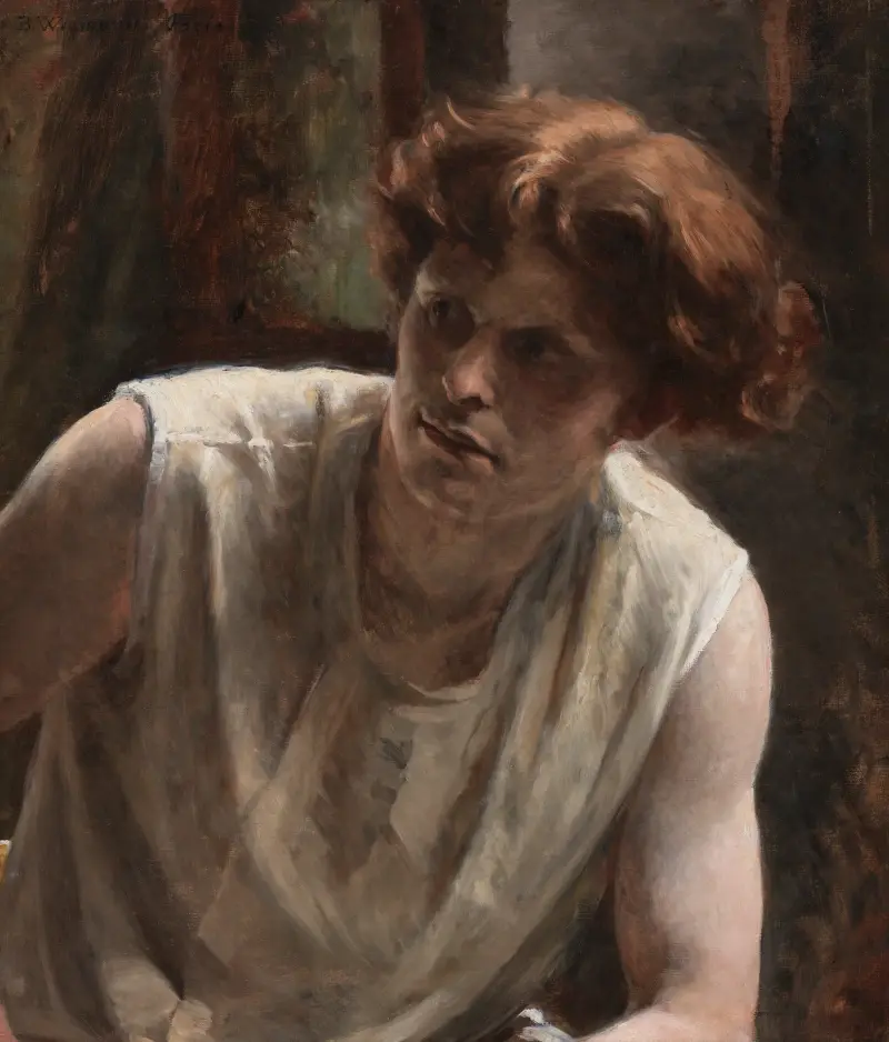 Studium kobiety-modelki, Bertha Wegmann