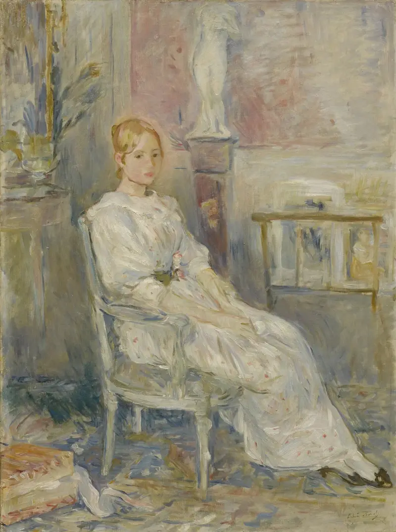 Alice Gamby dans le salon av Berthe Morisot