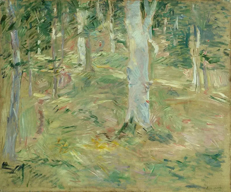 Lesní zátiší v Compiègne, Berthe Morisot