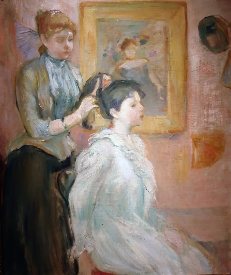 Česání, Berthe Morisot