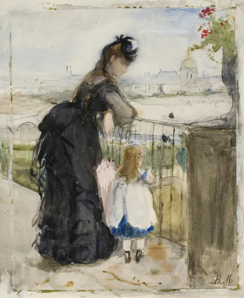 Auf dem Balkon von Berthe Morisot