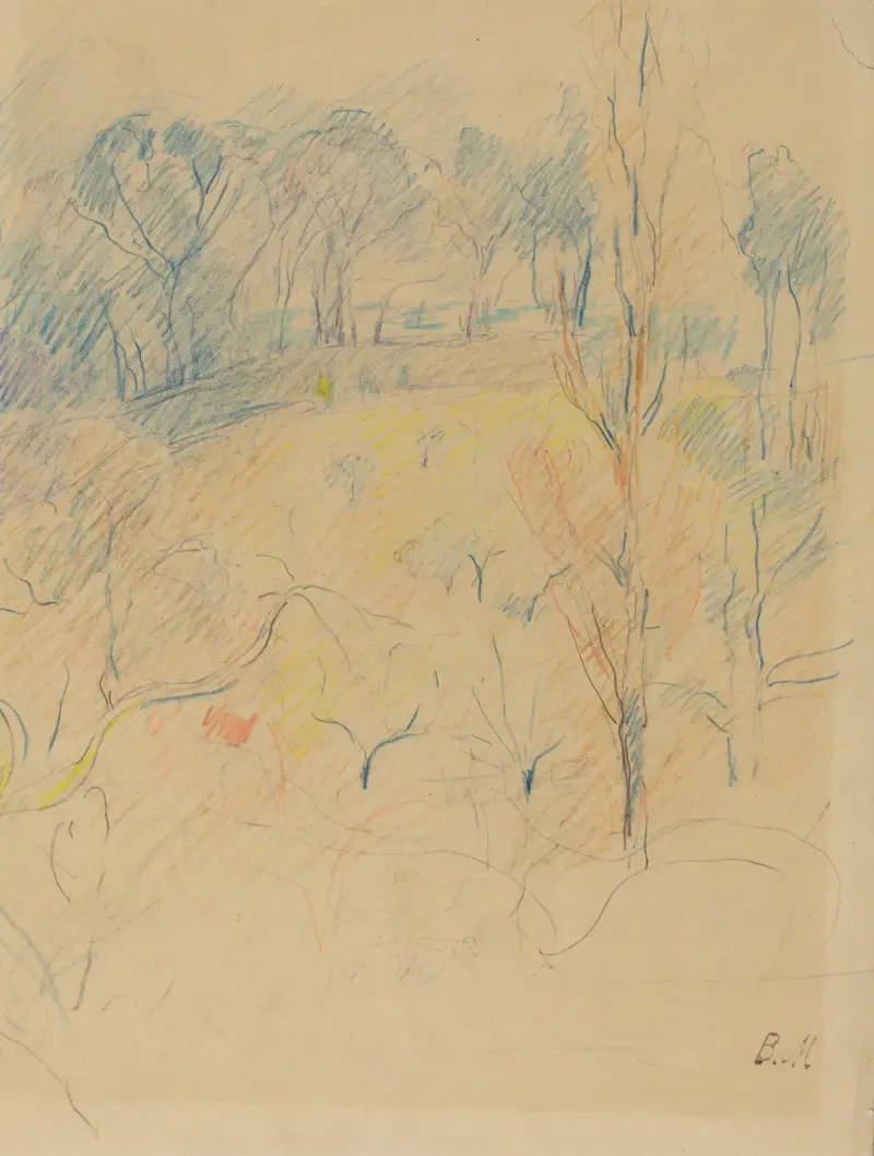 Jarní krajina, Berthe Morisot