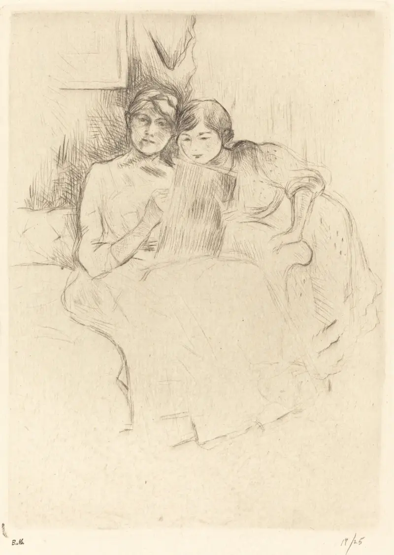 Die Zeichenstunde, 1888 von Berthe Morisot