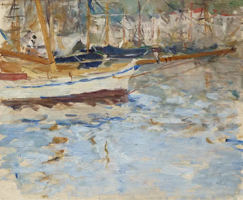 The Port of Nice av Berthe Morisot
