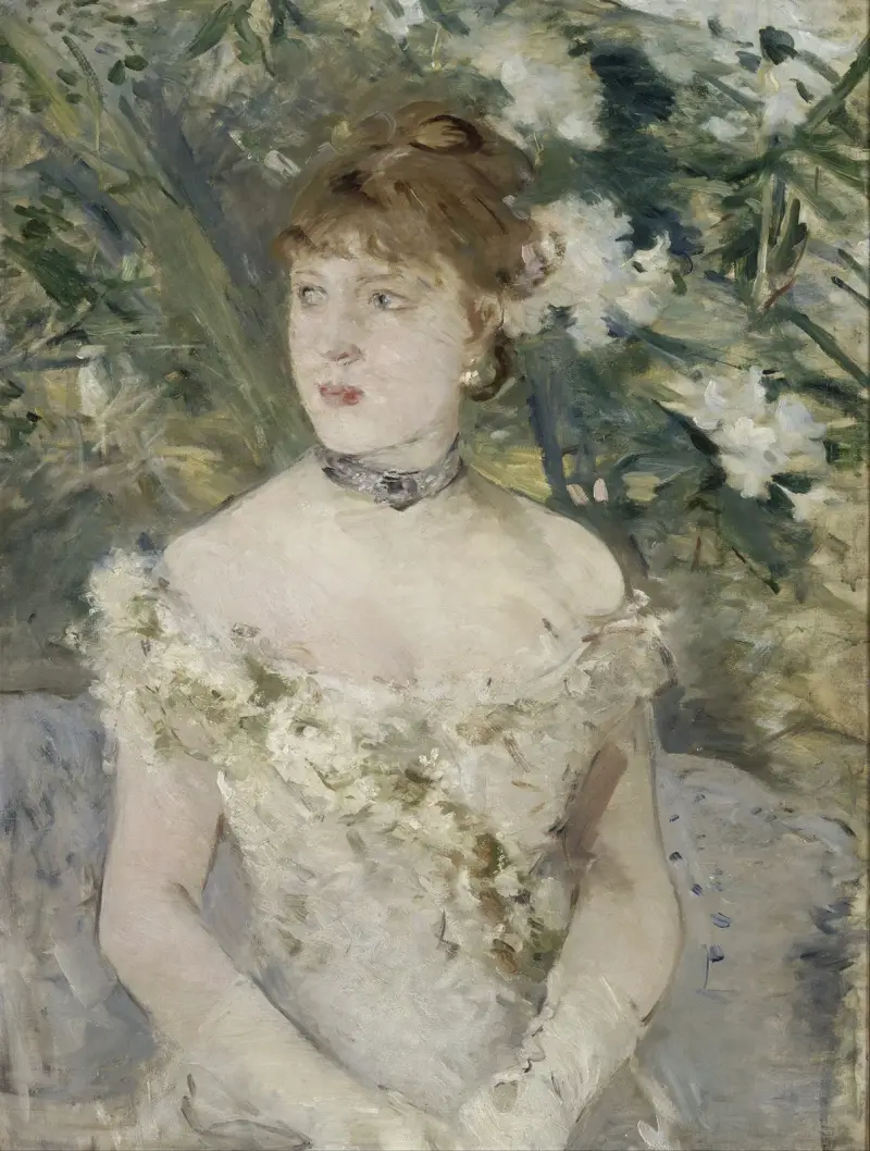 Young Girl in a Ball Gown av Berthe Morisot