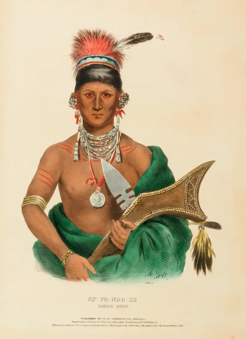 Ap-Pa-Noo-Se. Saukie Chief av Charles Bird King