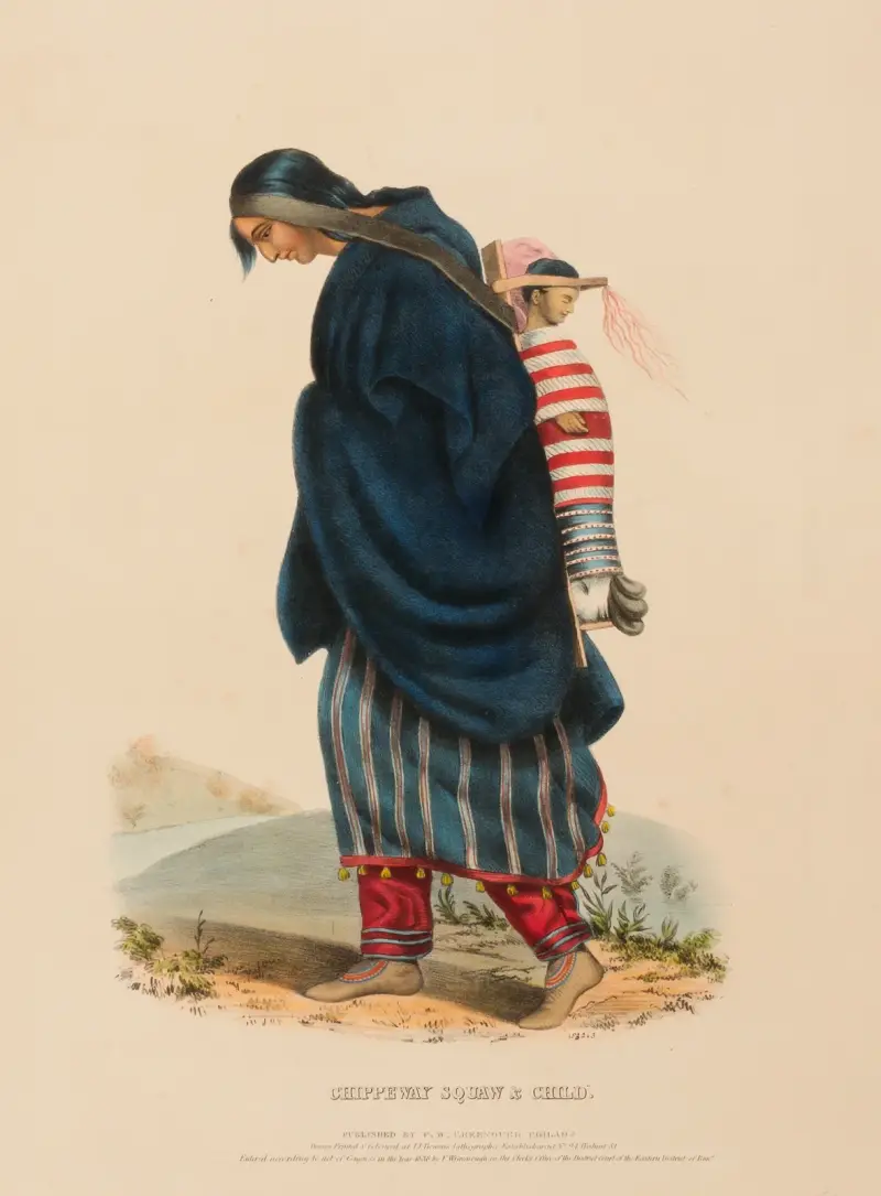 Chippeway Woman & Child 2 av Charles Bird King