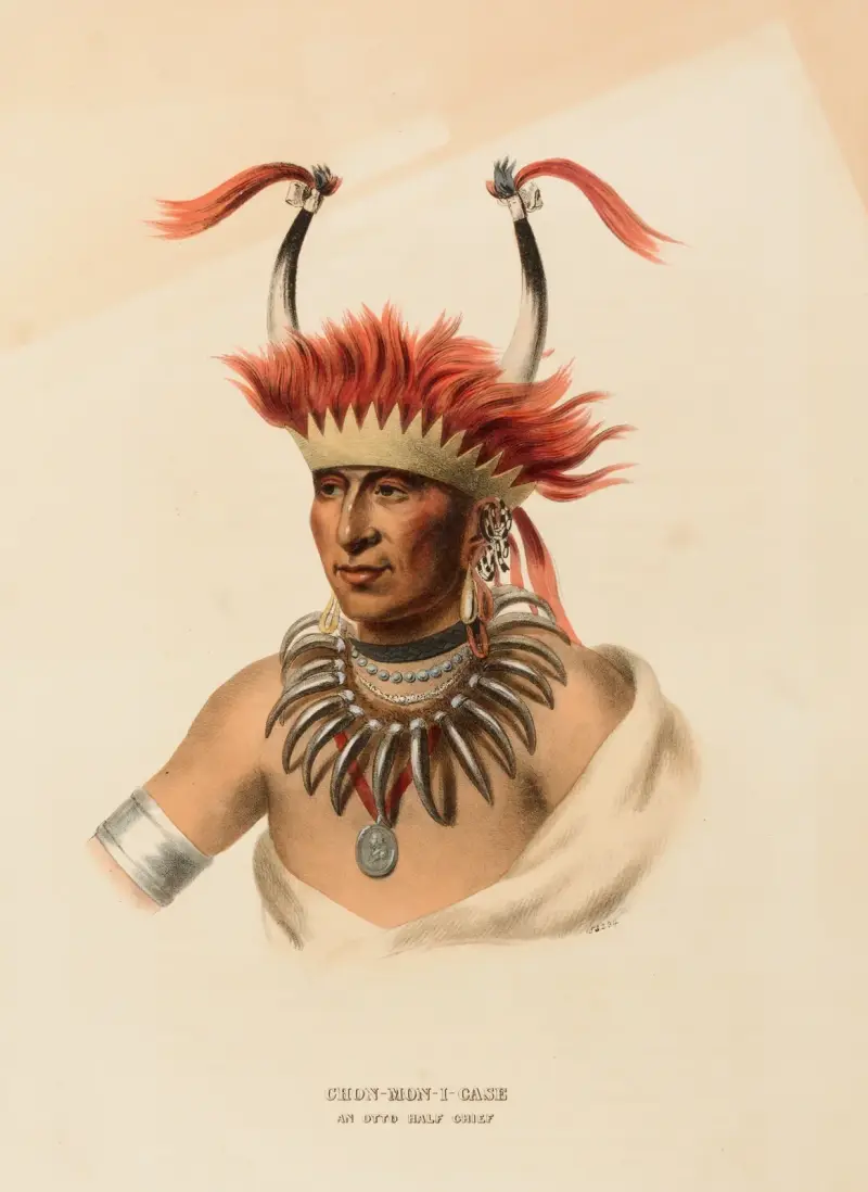 Chon-Mon-I-Case. An Otto Half Chief av Charles Bird King