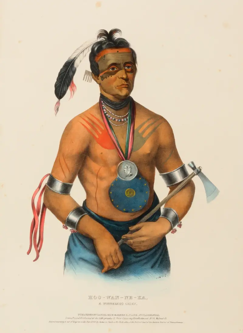 Hoo-Wan-Ne-Ka, A Winnebago Chief av Charles Bird King