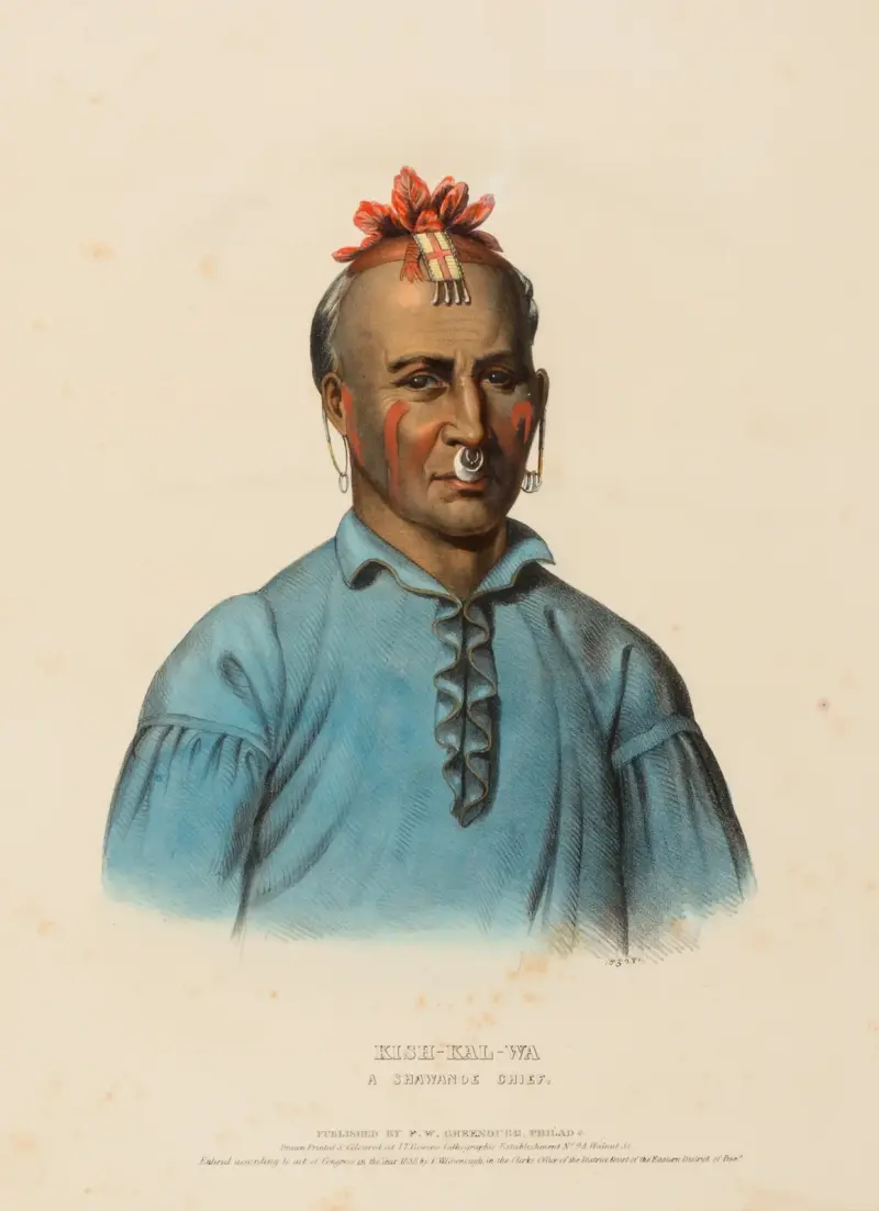 Kish-Kal-Wa. A Shawanoe Chief av Charles Bird King