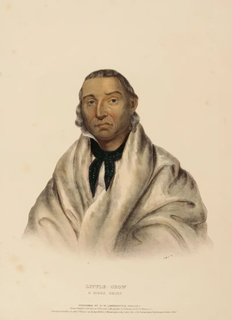 Lilla Kråkan. En siouxhövding av Charles Bird King