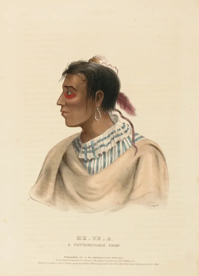 Me-Te-A, wódz Potawatomi, Charles Bird King