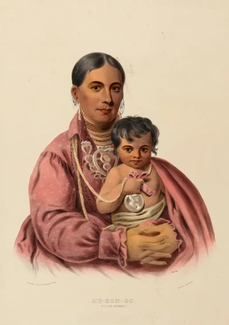 Mo-Hon-Go. Osage Woman av Charles Bird King