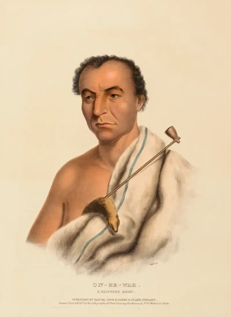 On-Ge-Wae. A Chippewa Chief av Charles Bird King