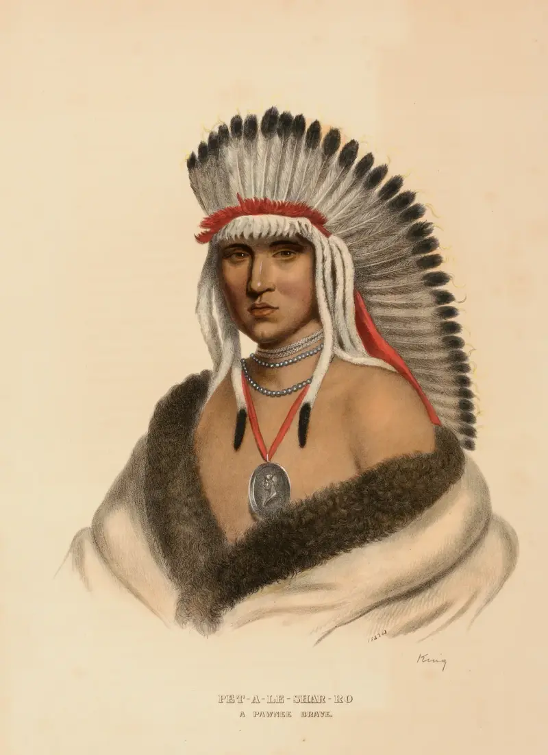 Pet-A-Le-Shar-Ro. A Pawnee Brave av Charles Bird King