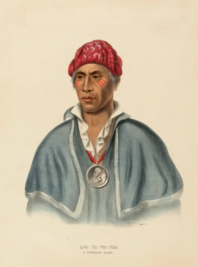 Qua-Ta-Wa-Pla. A Shawanoe Chief av Charles Bird King