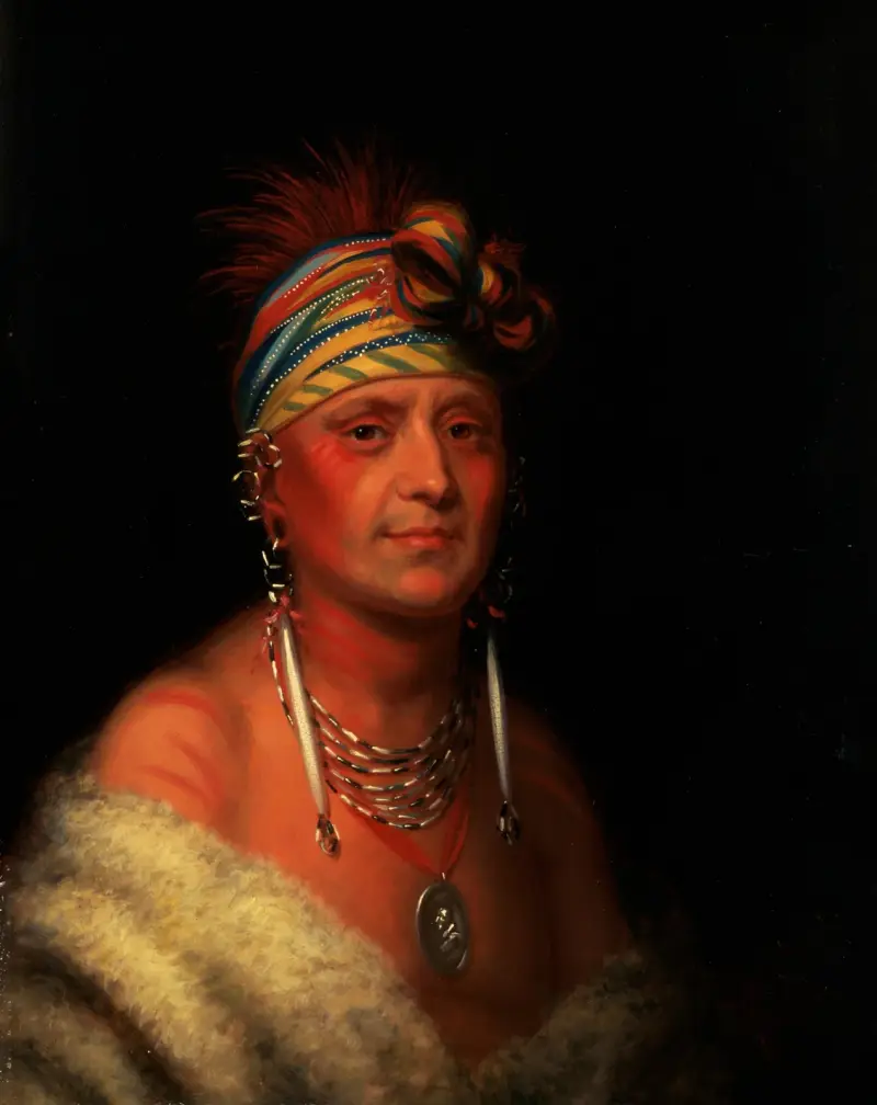 Shaumonekusse (Präriewolf), Oto von Charles Bird King