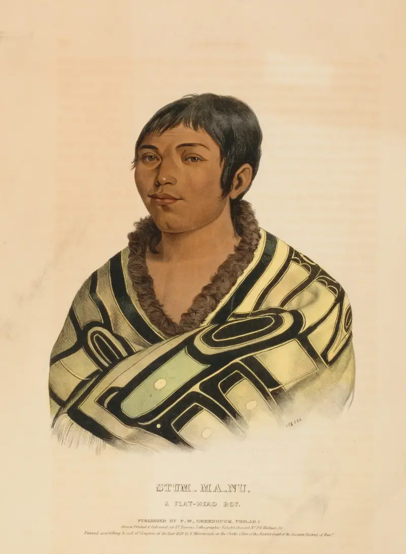 Stum-Ma-Nu, A Flat-Head Boy av Charles Bird King