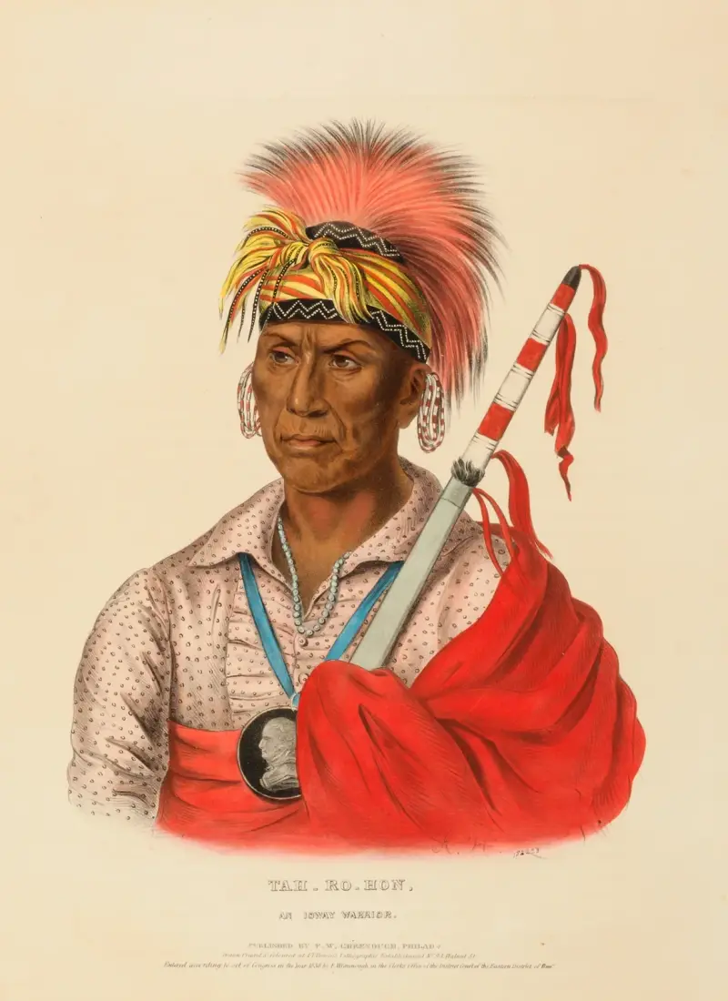 Teh-Ro-Hon, An Ioway Warrior av Charles Bird King