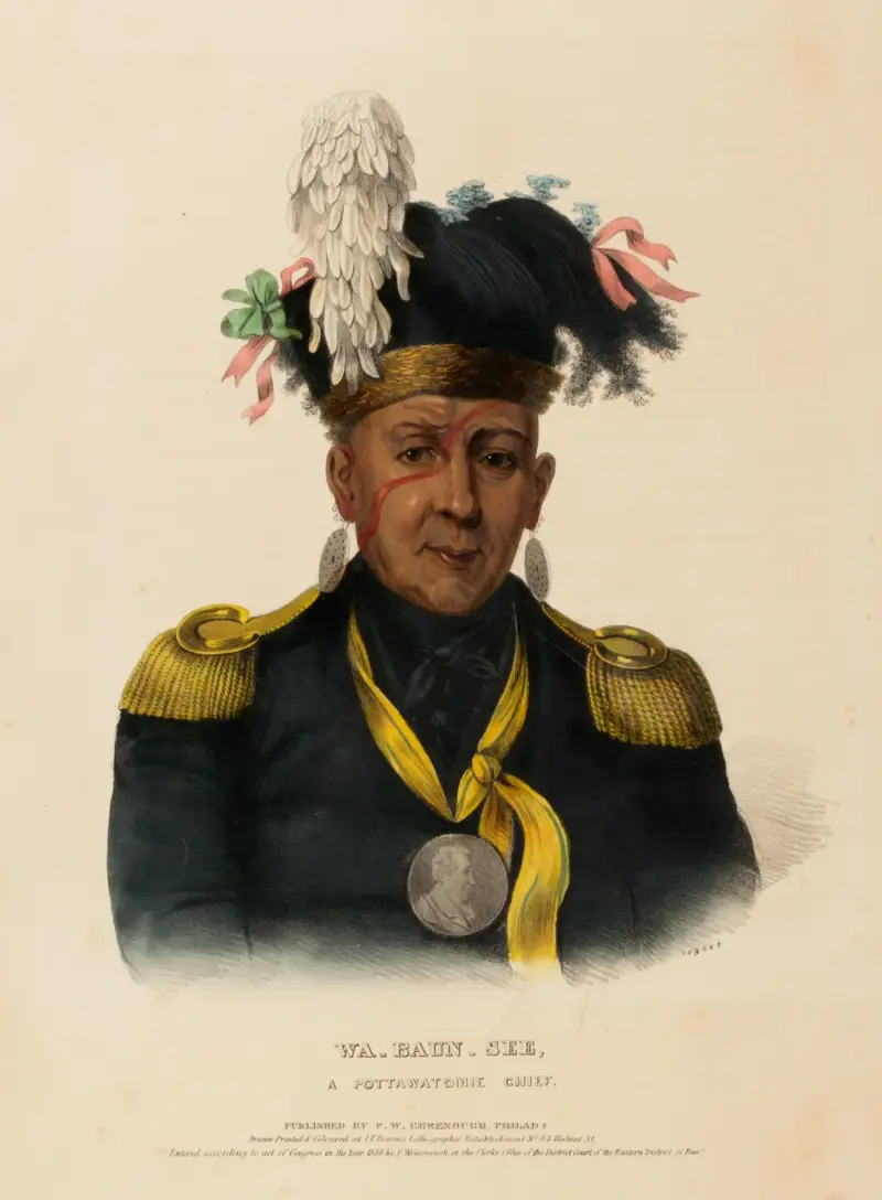 Wa-Baun-See, A Pottawatomie Chief av Charles Bird King