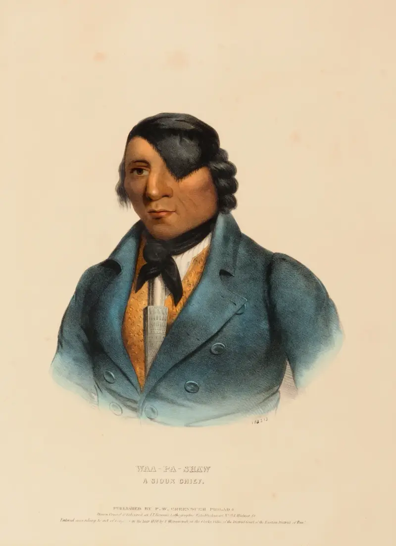 Waa-Pa-Shaw. A Sioux Chief av Charles Bird King