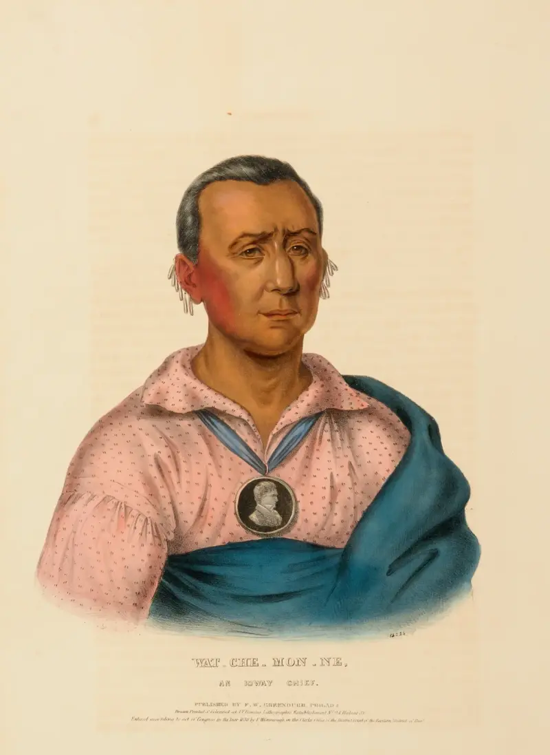 Wat-Che-Mon-Ne, An Ioway Chief av Charles Bird King