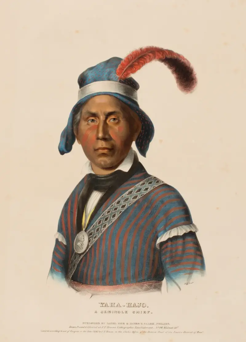Yaha-Hajo. A Seminole Chief av Charles Bird King