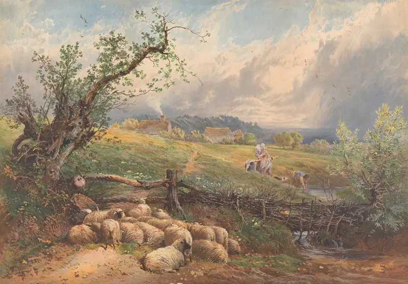 Dzieci przy źródle, Myles Birket Foster