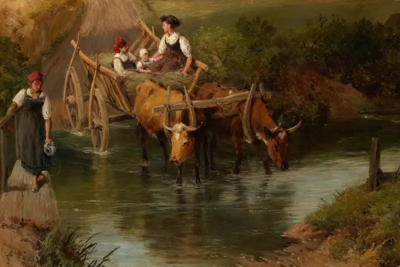 Durchquerung der Furt von Myles Birket Foster
