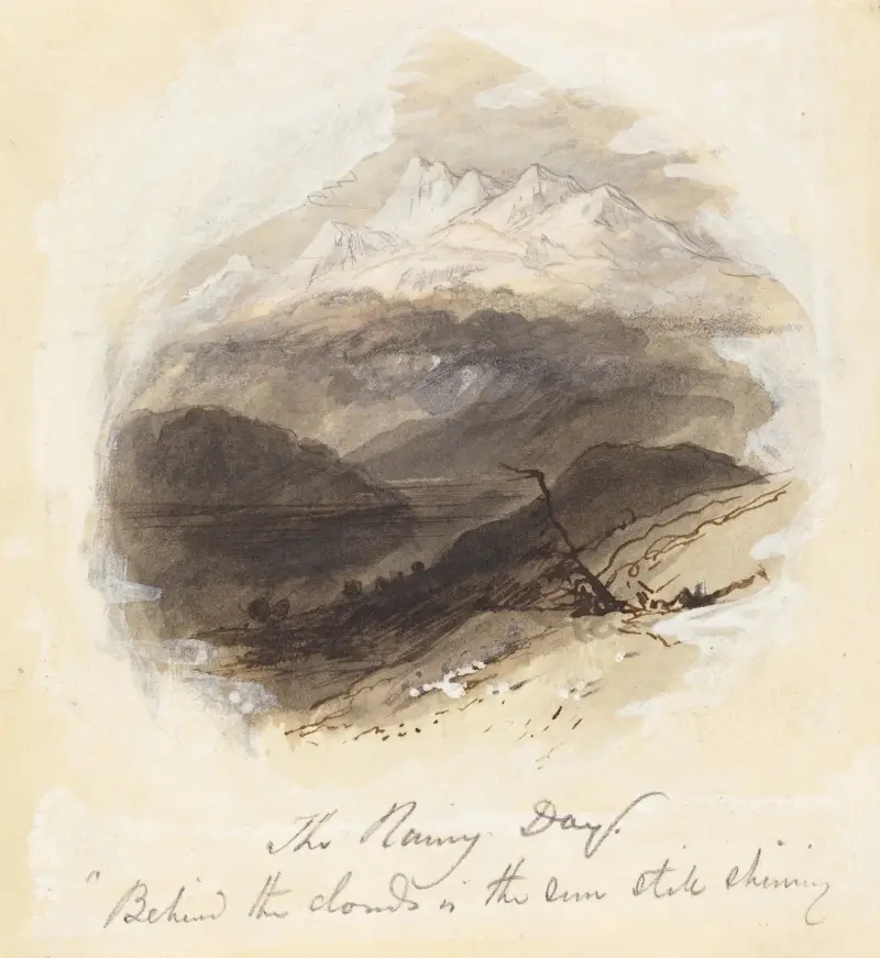 Illustration zu Longfellows ‚The Rainy Day‘ von Myles Birket Foster