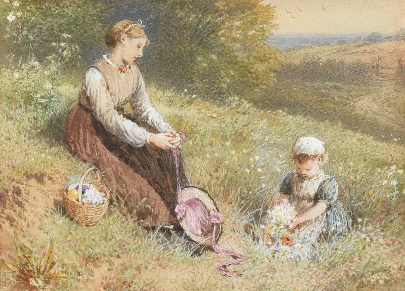 Auf der Wiese von Myles Birket Foster