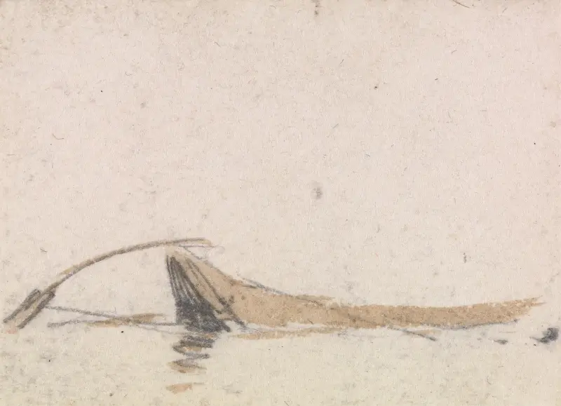 En av en grupp om tre studier från Venedigs lagun – nr 2 av Myles Birket Foster
