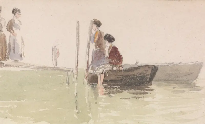 Der Landungssteg von Myles Birket Foster