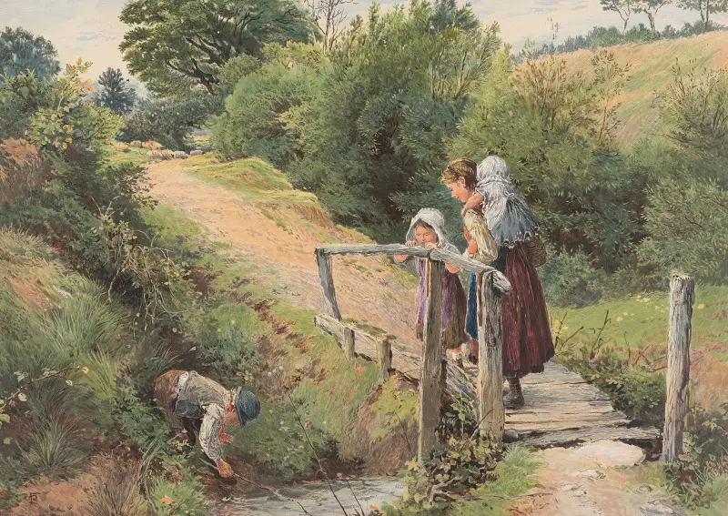Venkovský most, Myles Birket Foster