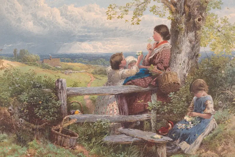 Venkovský plot, Myles Birket Foster