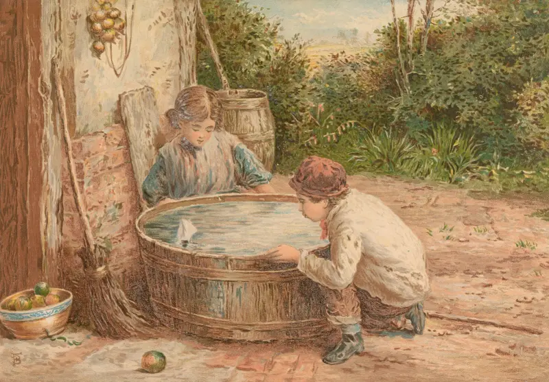 Das Segelboot von Myles Birket Foster