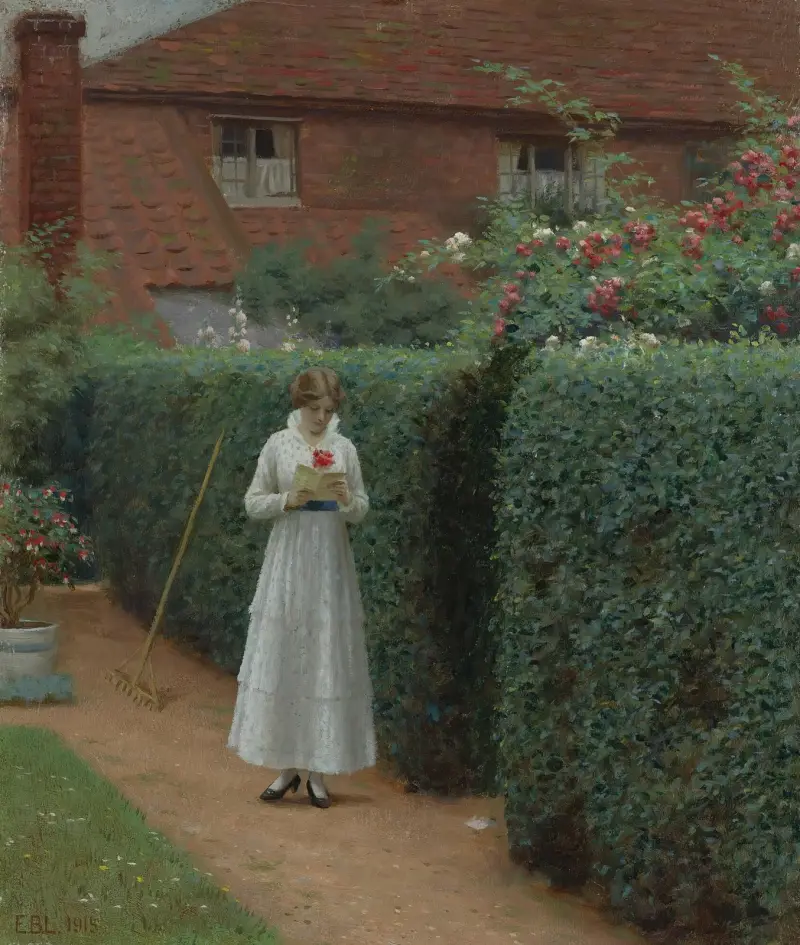 Der kleine Liebesbrief von Edmund Blair Leighton