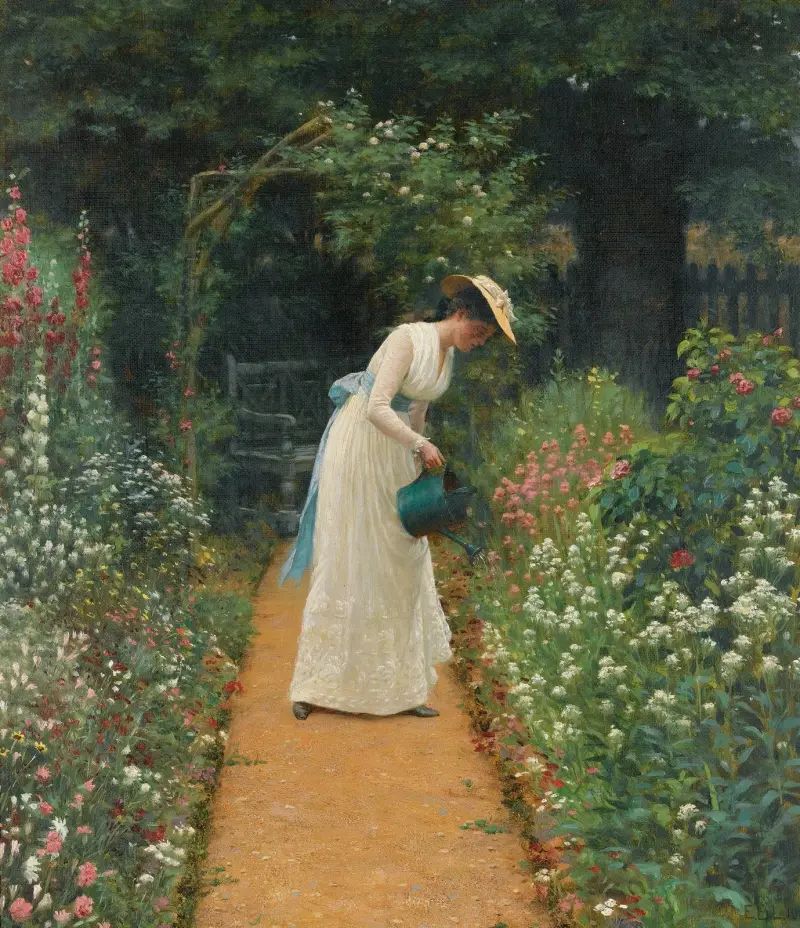 My Lady’s Garden av Edmund Blair Leighton