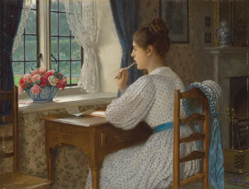 Bloudící myšlenky, Edmund Blair Leighton